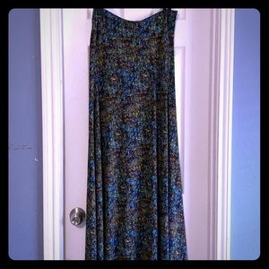 Lularoe tube maxi dress, multi color.
